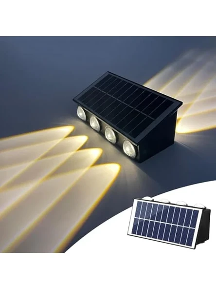 20W Güneş Enerjili Bahçe Duvar Lambası, Su Geçirmez ve Dekoratif ürün görseli 1