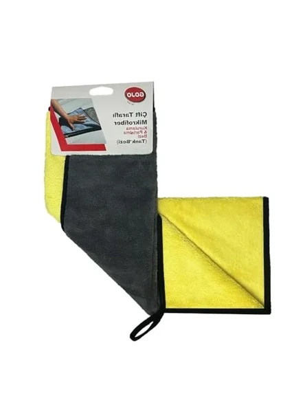 Çift Taraflı Mikrofiber Temizlik Bezi - 50x70 cm Boyutunda, Kurulama ve Parlatma için ürün görseli 1
