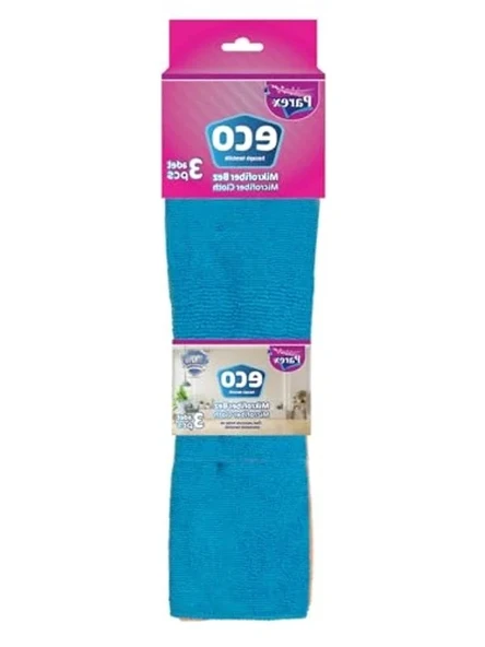 3'lü Mikrofiber Bez Seti, Temizlik ve Bakım için ürün görseli 1