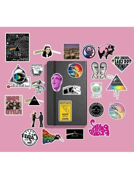 Pink Floyd Sticker Seti, Defter ve Ajanda İçin Çıkartmalar ürün görseli 1