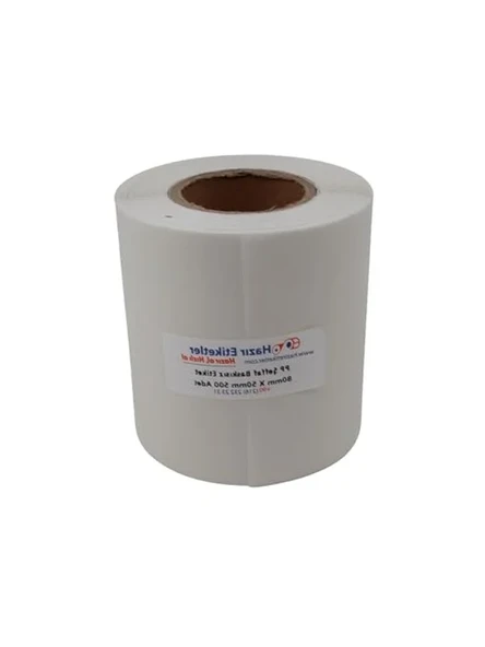 500 Adet Rulo 80x50 mm Şeffaf Noter Fotoğraf Kapatma Etiketi ürün görseli 1