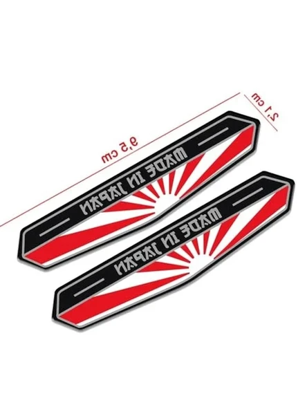Made in Japan bayraklı 3D Sticker - Resim 2