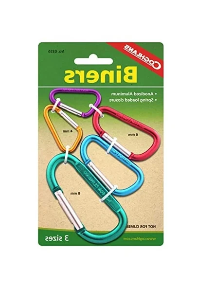 Coghlan's Multi-Pack Karabina Kanca, Sarı Renk Seçeneği ürün görseli 1