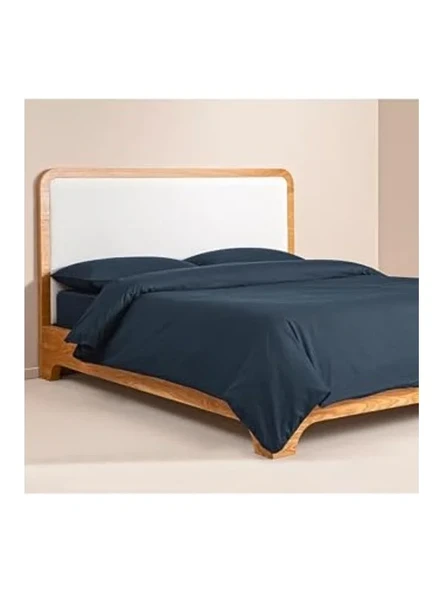 Lacivert Yüzde Yüz Pamuk Percale Nevresim Seti, 200x220 cm ürün görseli 1