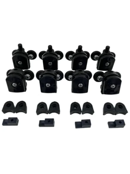 Cam Duşakabin Tekerleği, Metal Ayaklı 8'li Tam Set ürün görseli 1