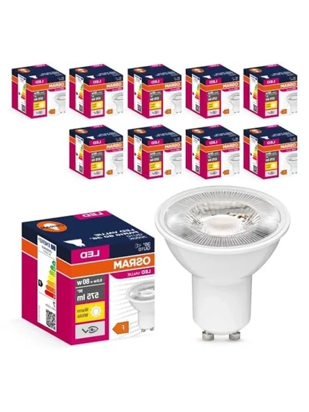 PAR16 6.9W Sıcak Beyaz LED, 10’lu Paket, Ekonomik ve Enerji Tasarruflu ürün görseli 1