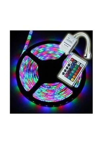 5 Metre RGB Şerit LED Seti, İç ve Dış Mekan için Silikonlu Tasarım ürün görseli 1