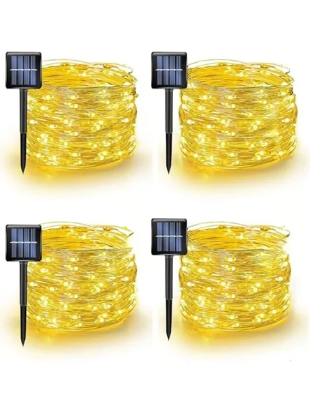 40 Metre Uzunluğunda Güneş Enerjili LED Işık Zinciri, 400 LED ile ürün görseli 1