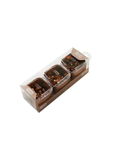 3'lü Kutu Ataş ve Raptiye Seti - Rosegold ürün görseli 1