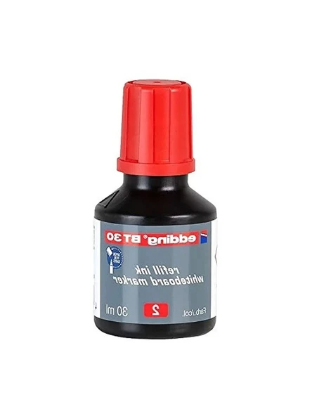 Beyaz Tahta Kalemi Mürekkebi, 30ml, Kırmızı ürün görseli 1