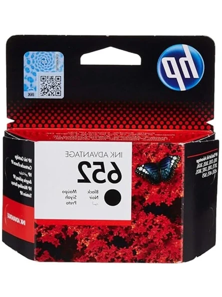 HP 652 Siyah Mürekkep Kartuş 360 Sayfa (F6V25AE) ürün görseli 1