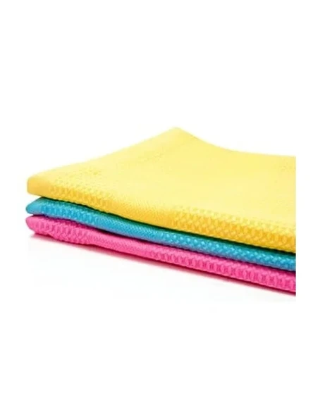 Mikrofiber Temizlik Bezi Seti, 3 Adet Pratik Kullanım İçin ürün görseli 1