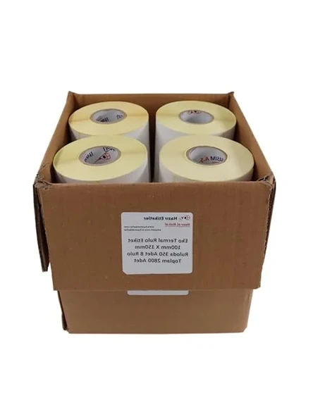 Eko Termal Kargo Etiketi, 100mm x 150mm, 350 Adet Ruloda ürün görseli 1