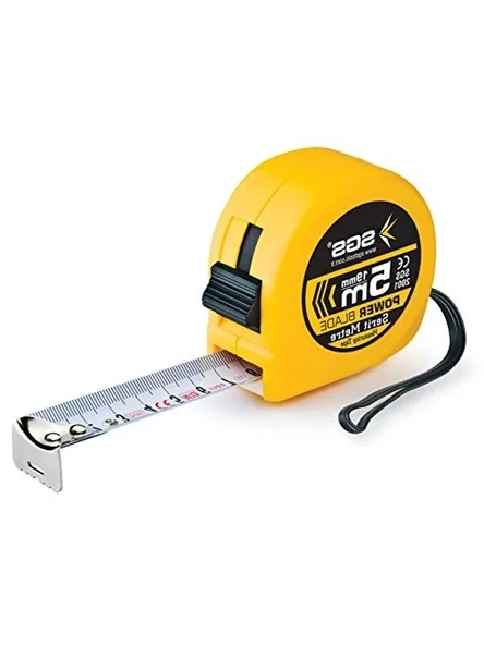 5 Metre Uzunlu 19 mm Çelik Şerit Metre, Dayanıklı ürün görseli 1