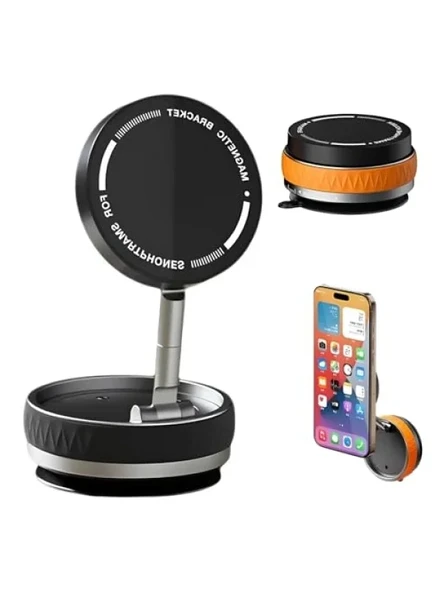 360° Döner Mekanik Vakumlu Araç Telefon Tutucu ürün görseli 1