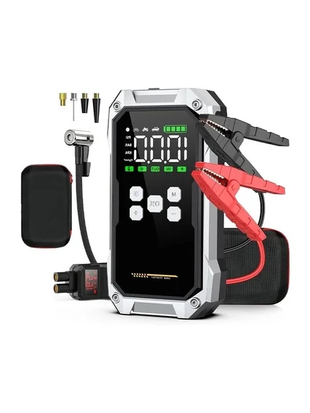 Taşınabilir Akü Takviye Cihazı, 21600 Mah, Lastik Şişirme Özellikli ürün görseli 1
