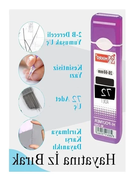 0.9 mm Kalem Ucu Seti, 72'li Paket, Çoklu Versatil Kalem Uçları - Resim 2