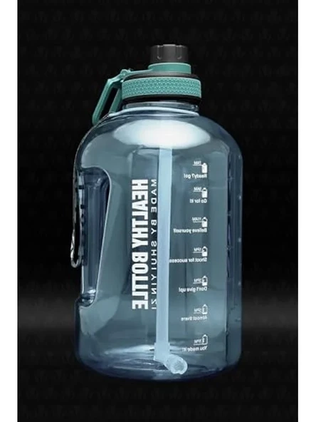 2.5 Lt Mavi Motivasyonel Su Matarası, BPA İçermeyen Tasarım ürün görseli 1