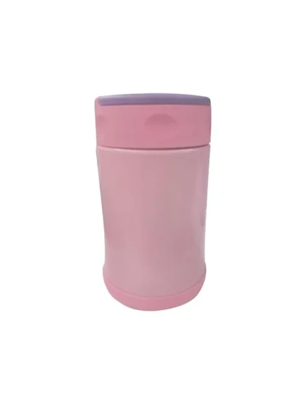 500 Ml Çelik Termos, Pembe-Mor Renk ve Çelik Kaşık ile Modern ürün görseli 1