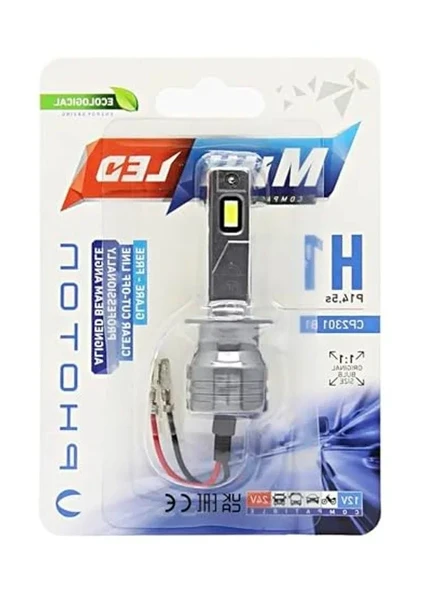 Mini H1 12-24V Led Ampul, Kompakt Tasarım ile Tekli Blister Paket İçinde ürün görseli 1