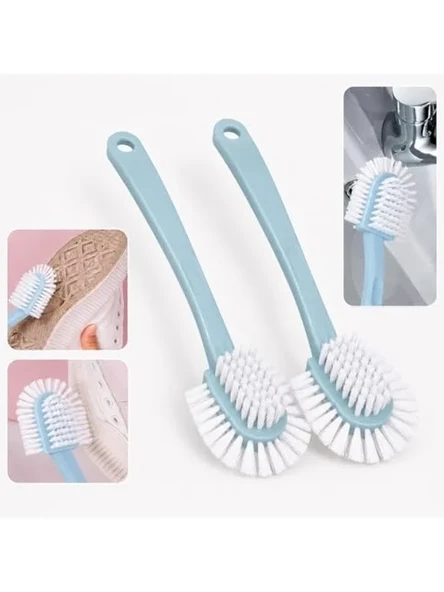 2 Adet Çok Fonksiyonlu Ayakkabı Temizleme Fırçası - Ergonomik Tasarım ürün görseli 1