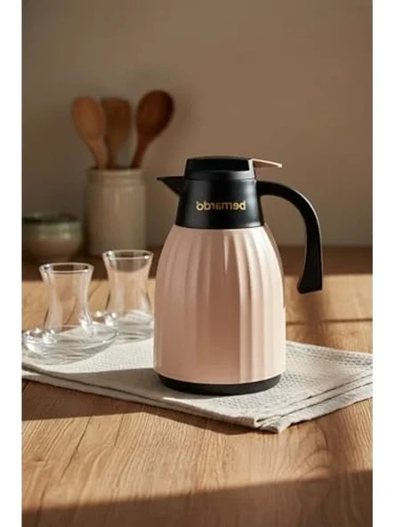 1 Litre Kapasiteli Cam Termos, Şık ve Fonksiyonel Tasarım ürün görseli 1