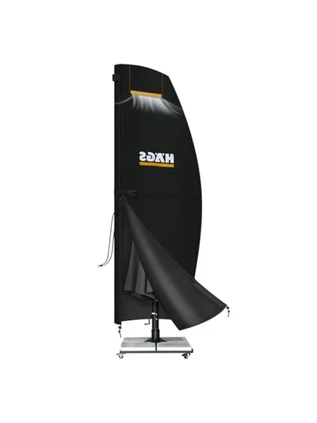 Su geçirmez bahçe şemsiye örtüsü, dayanıklı, hava koşullarına karşı koruma, 265-40/70/40 cm, siyah ürün görseli 1