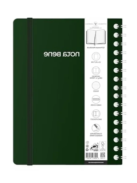 21x29.7 cm Boyutunda Premium Sert Kapak Çizgili Defter ürün görseli 1