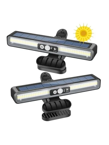 Hareket Sensörlü Güneş Enerjili LED Aydınlatma, Mandallı Tasarım ürün görseli 1