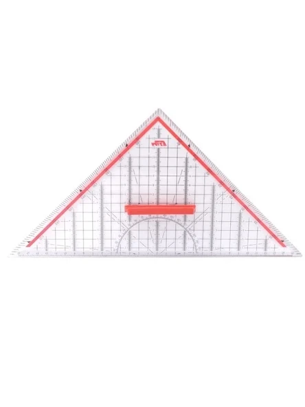 Geometrik Üçgen Cetvel, 500 mm Ölçüyle Hassas Ölçümler İçin ürün görseli 1