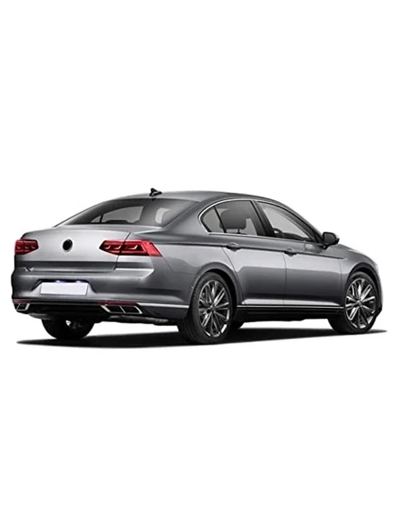 VW Passat B8 Uyumlu Krom Egzoz Görünümü Difüzör, 4'lü R Line Parça ürün görseli 1