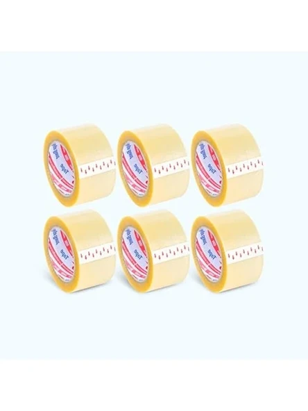 6 Adet 40mm Şeffaf Kolibandı, 100 MT Uzunluğunda ürün görseli 1