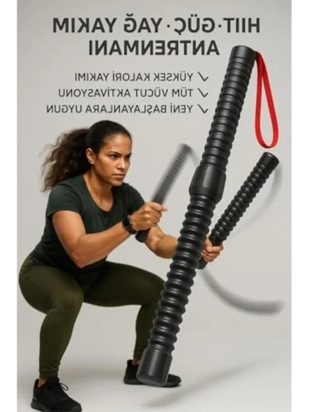Titreşimli Fitness Çubuğu, Kol ve Core Antrenmanı için ürün görseli 1