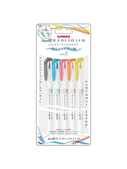 ZEBRA Mildliner Brush Pen Seti – Farklı Renk Seçenekleri ürün görseli 1