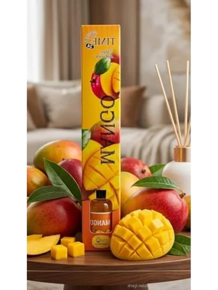 55 ml Mango Oda Kokusu, Dekoratif Cam Şişede Uzun Süreli Koku ürün görseli 1