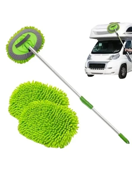 Yedek Mikrofiber Bezli Oto Yıkama Mop Seti, Etkili Temizlik ürün görseli 1