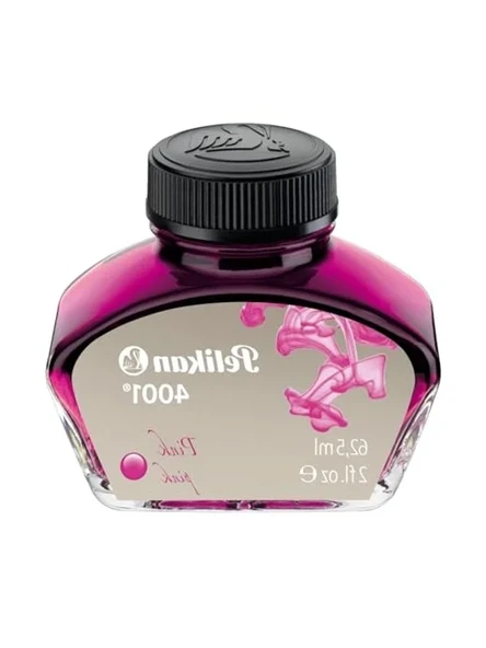 62.5 ml Pembe Mürekkep Şişesi, Cam Ambalajda ürün görseli 1