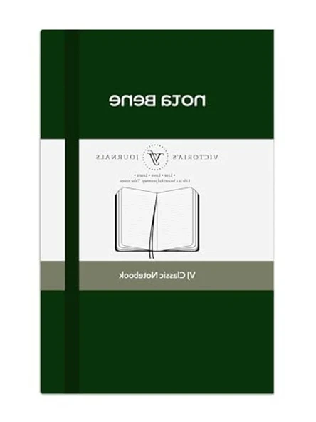 Yeşil Sert Kapak Defter 9x14 cm Nota Bene Klasik Tasarım ürün görseli 1