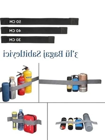3'lü Lastik Sabitleyici Set, Bagaj Düzenleyici Organizer ürün görseli 1