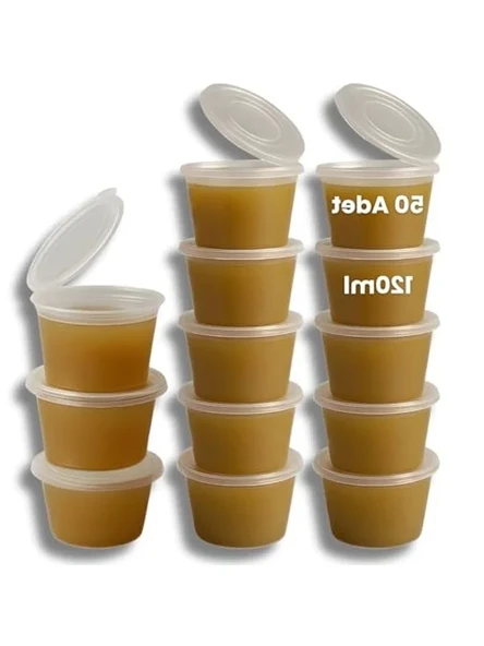 Mini Saklama Kabı Seti, 50 Adet, 120 ml Kapasiteli, Sızdırmaz ürün görseli 1