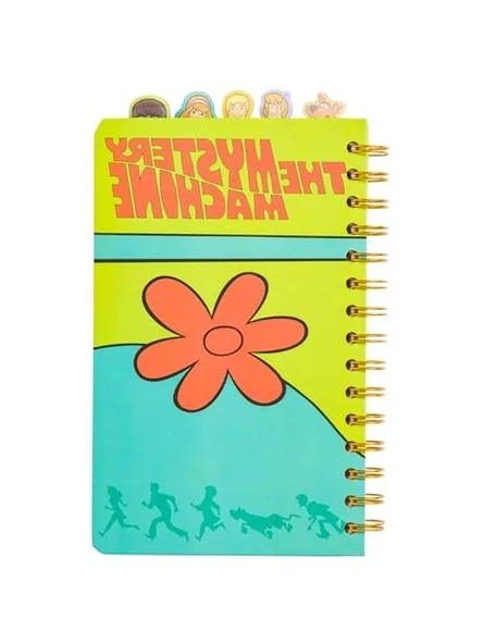 Warner Bros Scooby Doo Spiral Notebook With Character Tabs Featuring Scooby Doo, Shaggy, Daphne, Velma, and Fred, 8" x 5" Koleksiyon figür Yetişkinler ve Çocuklar ürün görseli 1