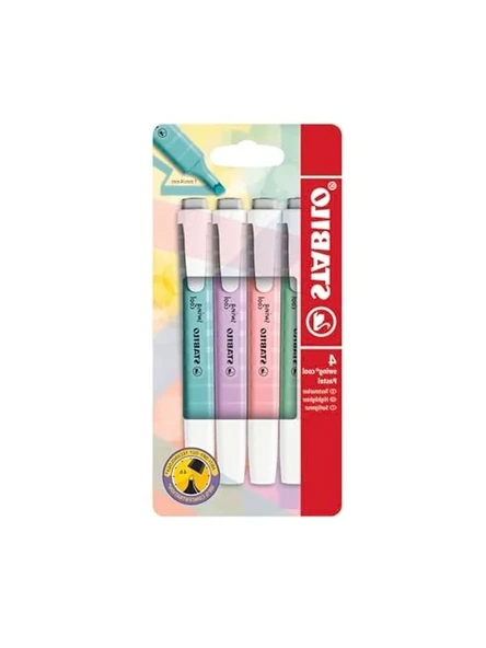 4'lü Paket STABILO Swing Cool Pastel Marker Kalemler ürün görseli 1