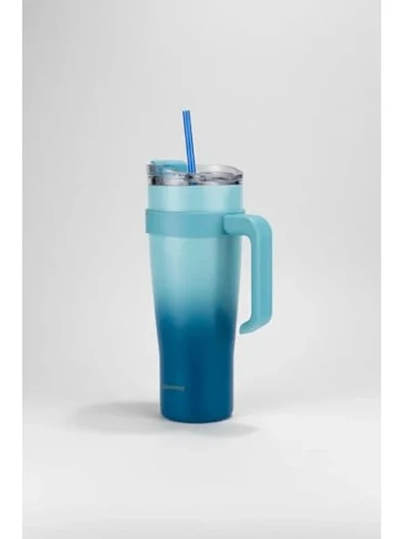 Pipetli Termos Bardak, 1000ml Kapasite ile Pratik Kullanım ürün görseli 1