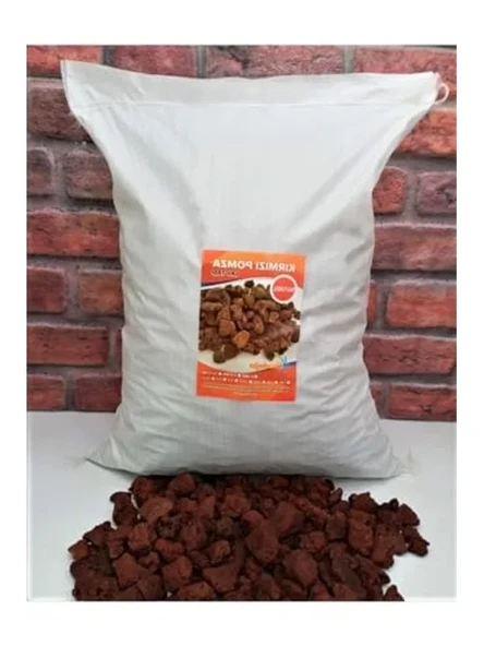 40 litre pomza taşı, tarım için ideal kırmızı pomza seçeneği ürün görseli 1