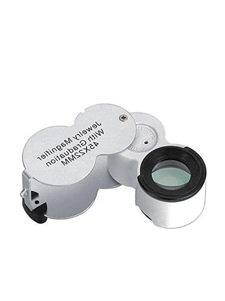 45x22mm Katlanır Ölçekli Optik Lens, 2 Beyaz LED ile ürün görseli 1