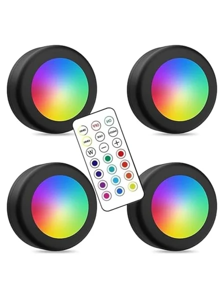 RGB Gece Lambası Seti, 12 Renk Kumandalı Küçük Aydınlatmalar ürün görseli 1