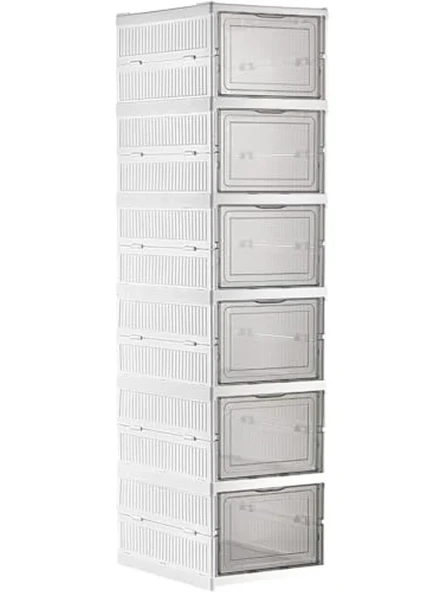 6 Katlı Portatif Organizer, Ayakkabılık ve Depolama için Kullanışlı Çözüm ürün görseli 1