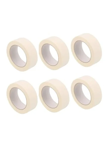 Maskeleme Bandı Seti, 6 Adet, 24mm X 25m Kağıt Bant ürün görseli 1