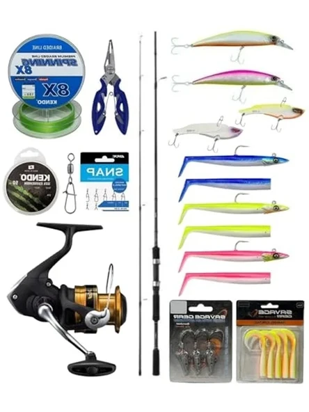 Levrek & Çi Spin Olta Seti - Shimano Kamış ve Makina ile ürün görseli 1