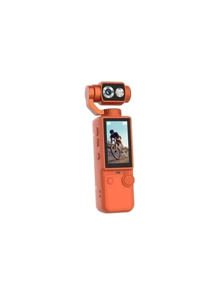 Q8 4K Aksiyon Kamera – Gimbal Stabilizasyonlu, WiFi Bağlantılı, 180° Dönebilen Lens, Taşınabilir Vlog & Outdoor Spor Kamerası ürün görseli 1